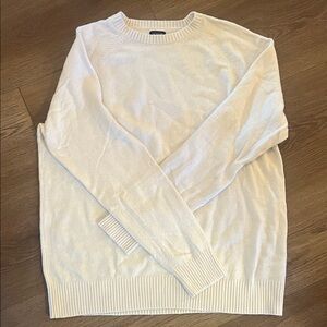 J. Crew Factory Men's Cream Crewneck Sweater